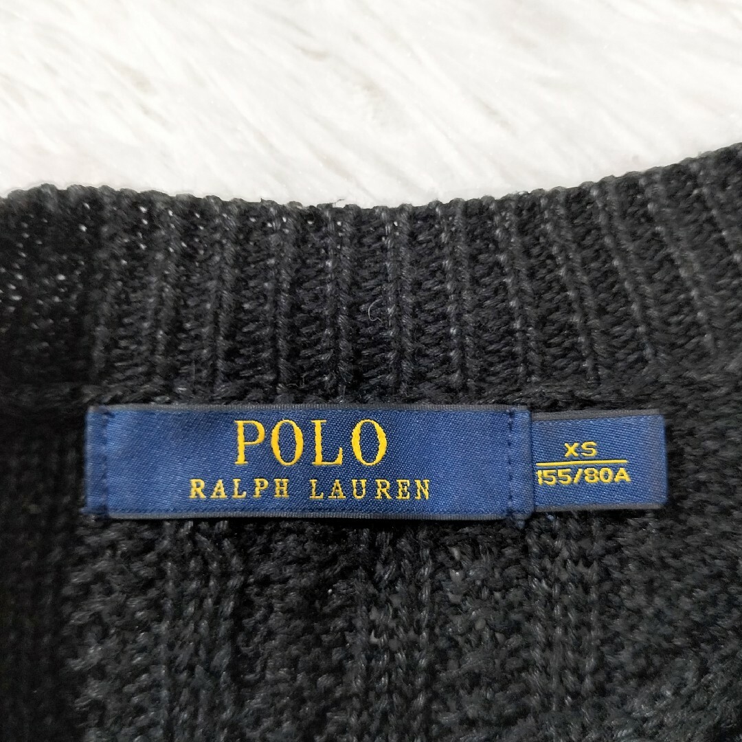 POLO RALPH LAUREN(ポロラルフローレン)のPOLO RALPH LAUREN ロングニットセーター シルク混 XSサイズ レディースのトップス(ニット/セーター)の商品写真