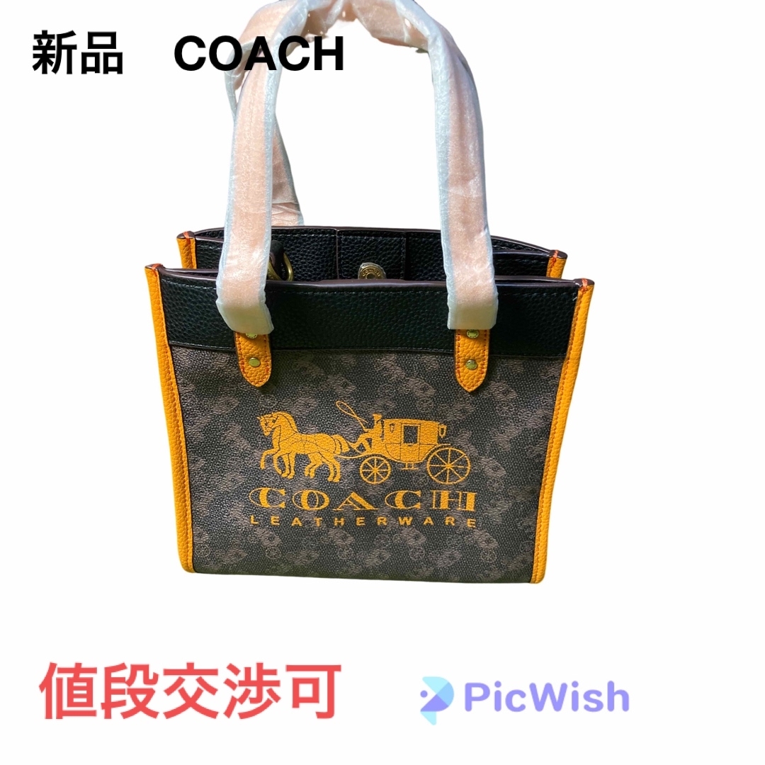 新品　COACH 2WAY トートバッグレア