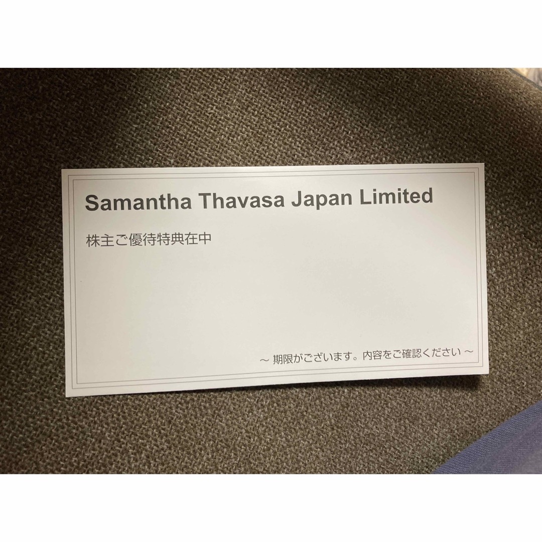 Samantha Thavasa(サマンサタバサ)のサマンサタバサ　株主優待 チケットの優待券/割引券(ショッピング)の商品写真