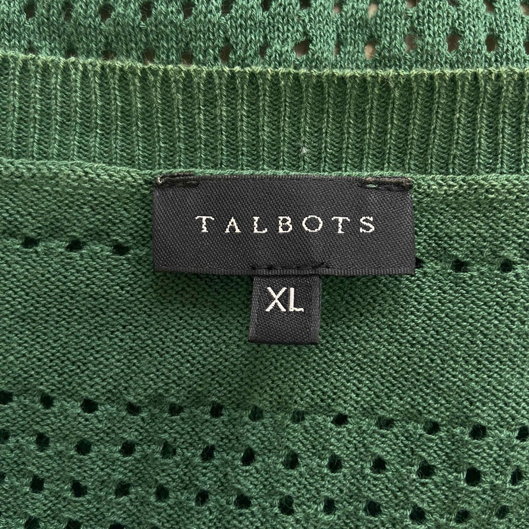 TALBOTS(タルボット)のTalbotsタルボット　七分丈カーディガンXL レディースのトップス(カーディガン)の商品写真