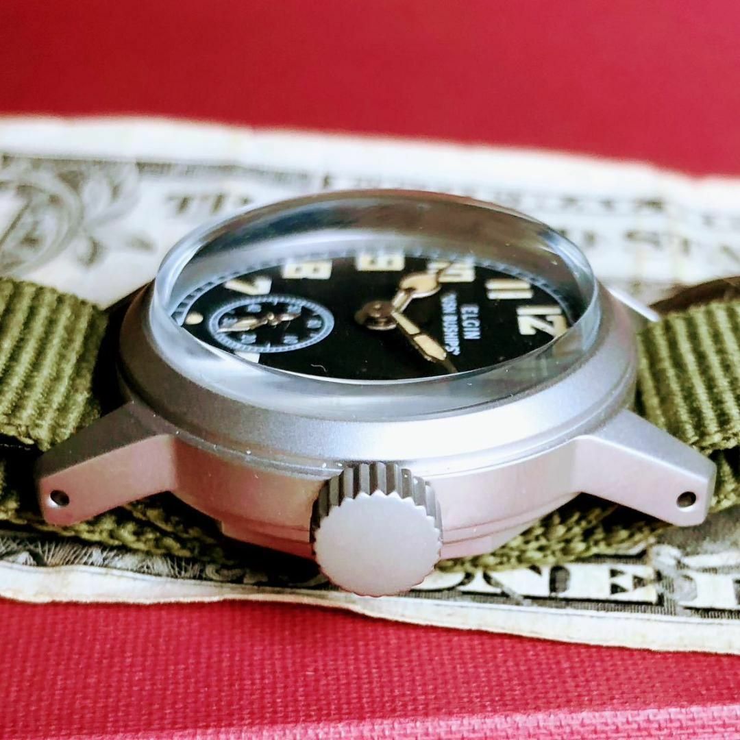 ELGIN - #2749【人気のミリタリー】メンズ 腕時計 エルジン WW2 手巻