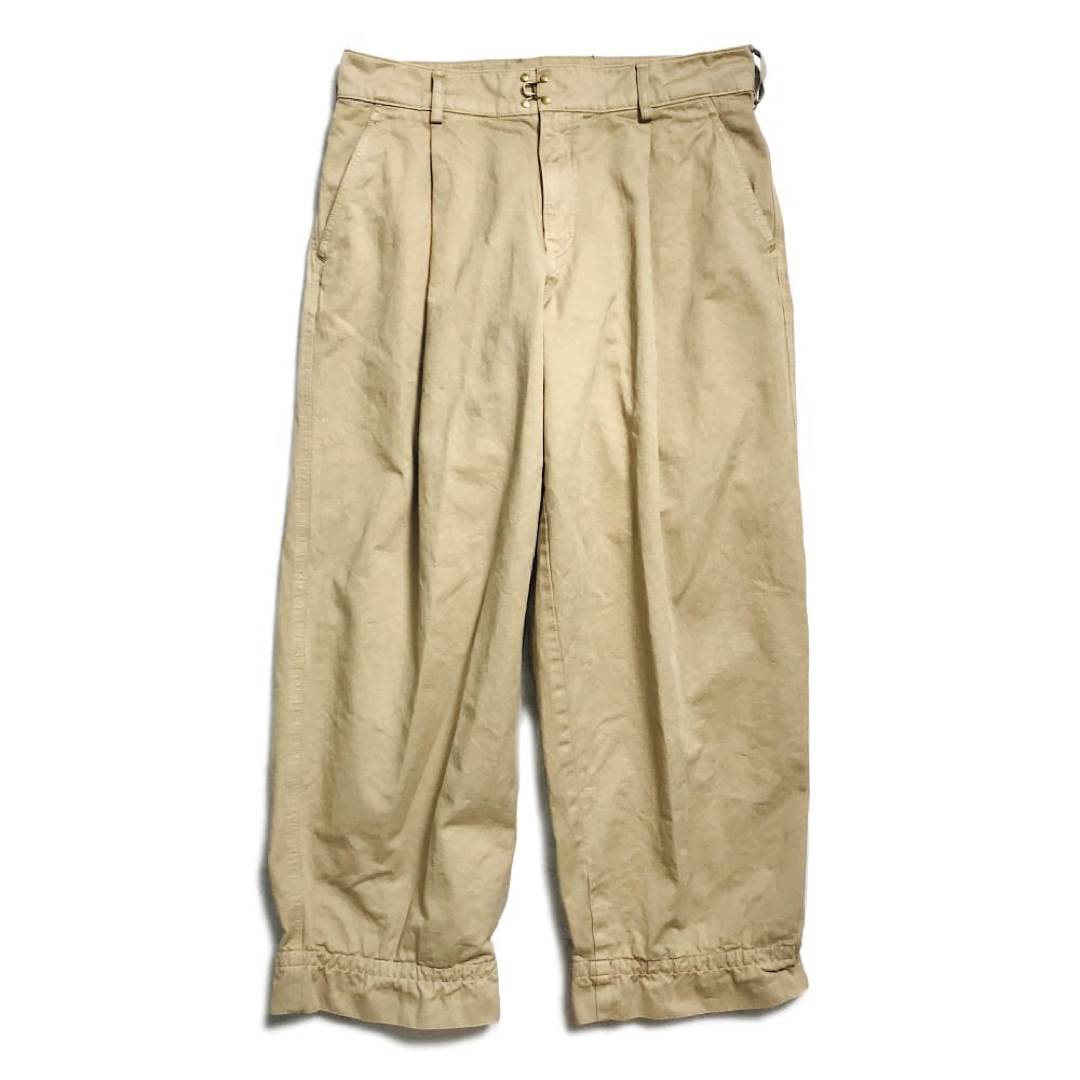 kolor 22SS製品染めチノクロスワイドパンツsize1新品