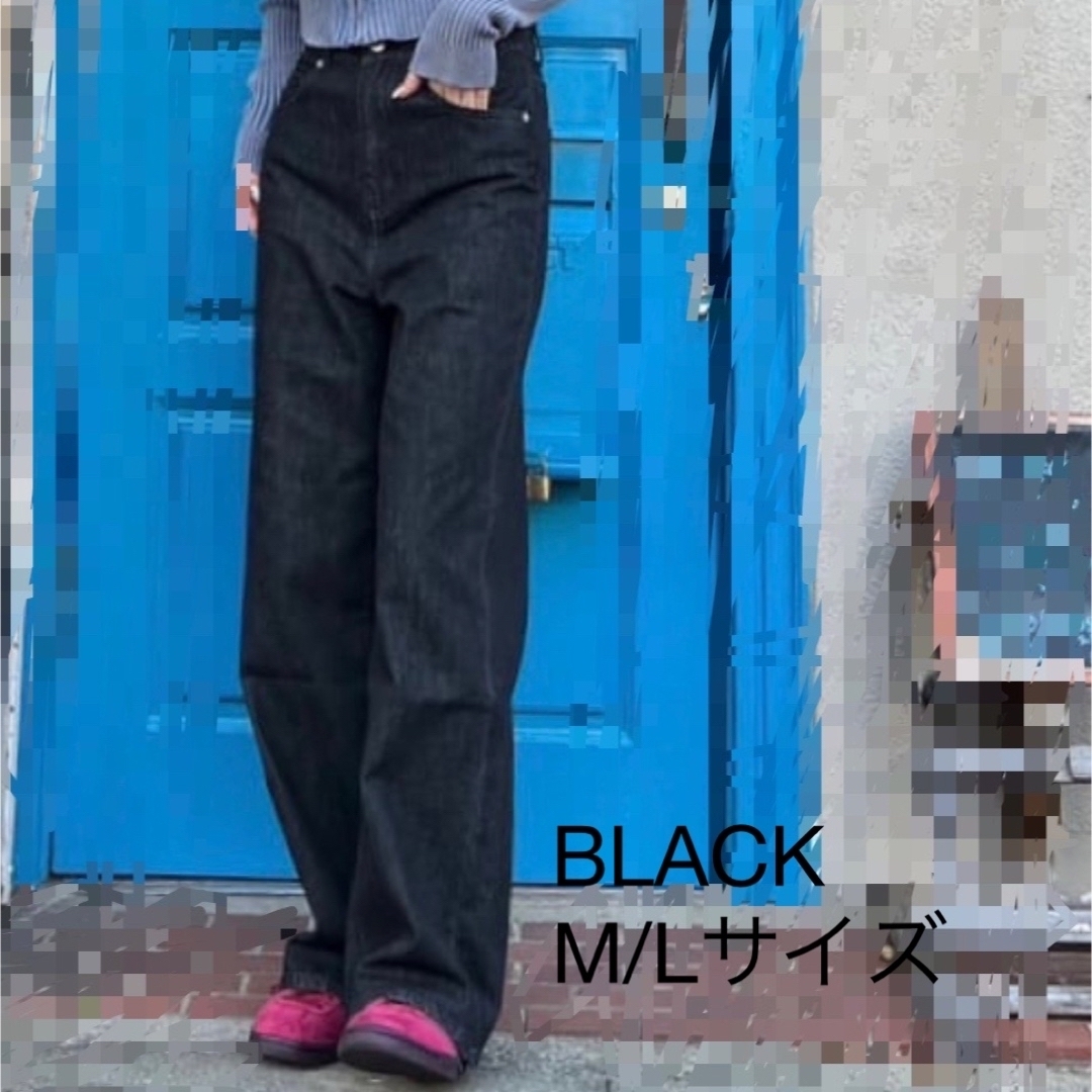 新品】TWWデニム ブラック 骨格ウェーブ - デニム/ジーンズ