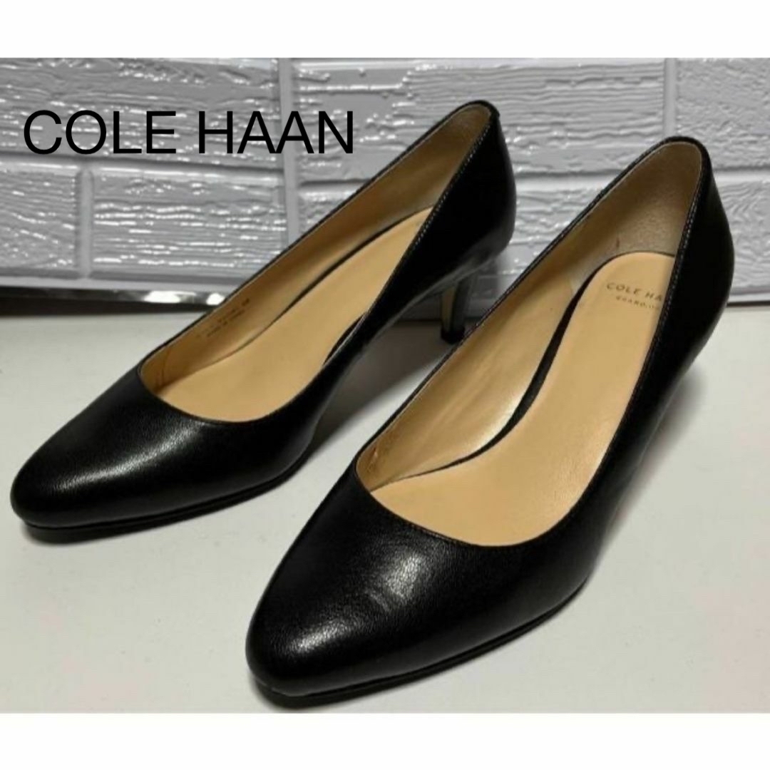 【美品】COLE HAAN コールハーン　6B パンプス　ブラック　レザー | フリマアプリ ラクマ