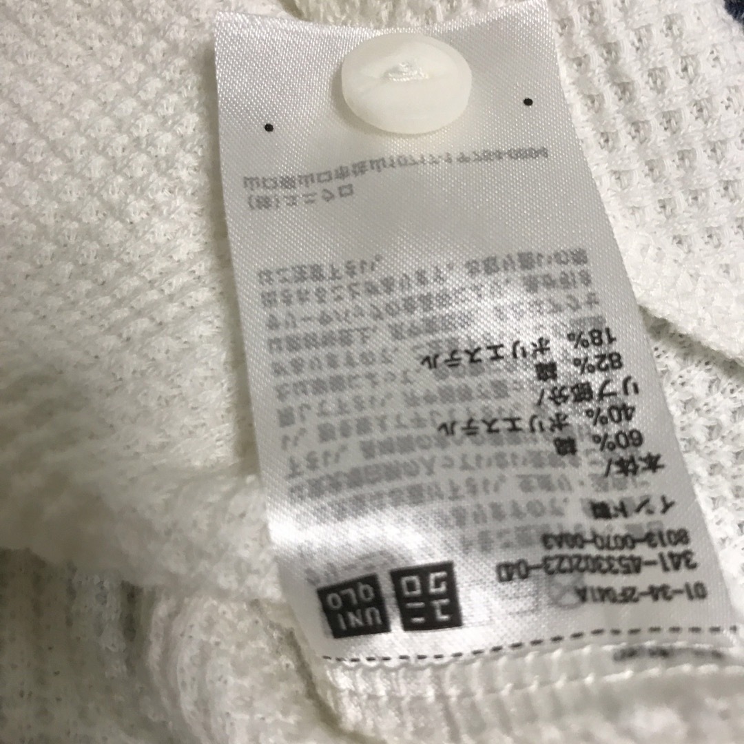 UNIQLO(ユニクロ)のユニクロ ワッフルヘンリーネックT 長袖 サーマル メンズのトップス(Tシャツ/カットソー(七分/長袖))の商品写真