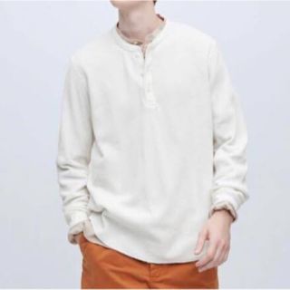 ユニクロ(UNIQLO)のユニクロ ワッフルヘンリーネックT 長袖 サーマル(Tシャツ/カットソー(七分/長袖))