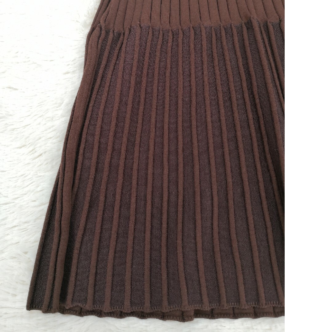 LE CIEL BLEU(ルシェルブルー)のLE CIEL BLEU ルシェルブルー スカート ブラウン タイトスカート レディースのスカート(ロングスカート)の商品写真