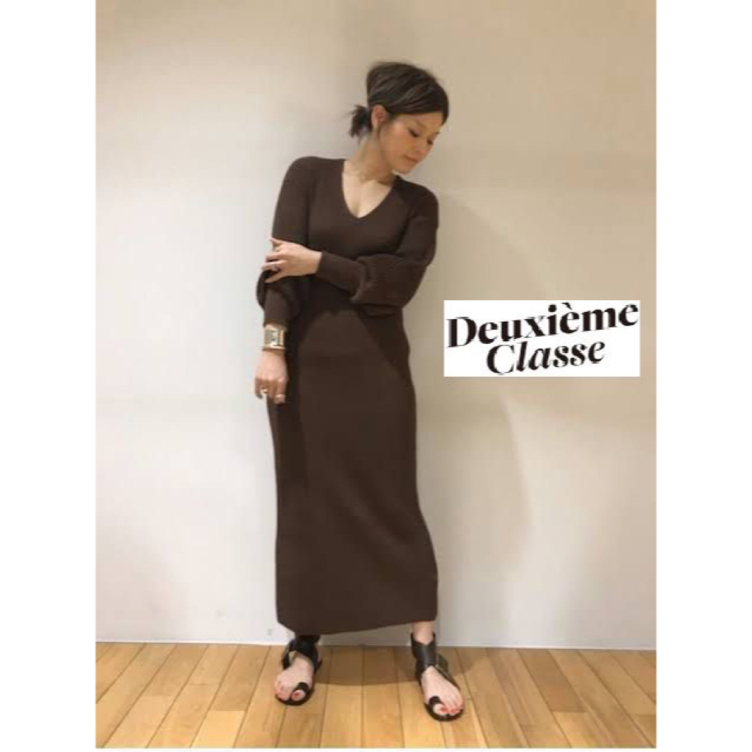 DEUXIEME CLASSE(ドゥーズィエムクラス)の最終値下げ【Deuxieme Class】PAN DEEP VKNT DRESS レディースのワンピース(ロングワンピース/マキシワンピース)の商品写真