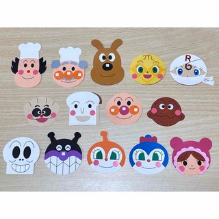 アンパンマン　¥70 × 5個 = ¥350(型紙/パターン)