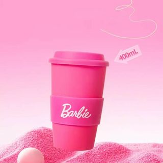 バービー(Barbie)のBarbie バービー　スリーブ付きコーヒータンブラー　日本未入荷　希少　輸入品(タンブラー)