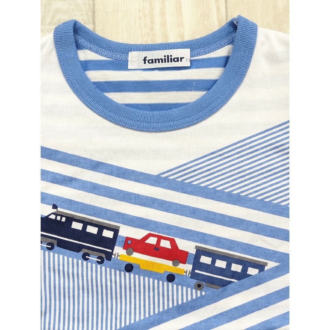 【未使用】familiar　Tシャツ　ブルー110