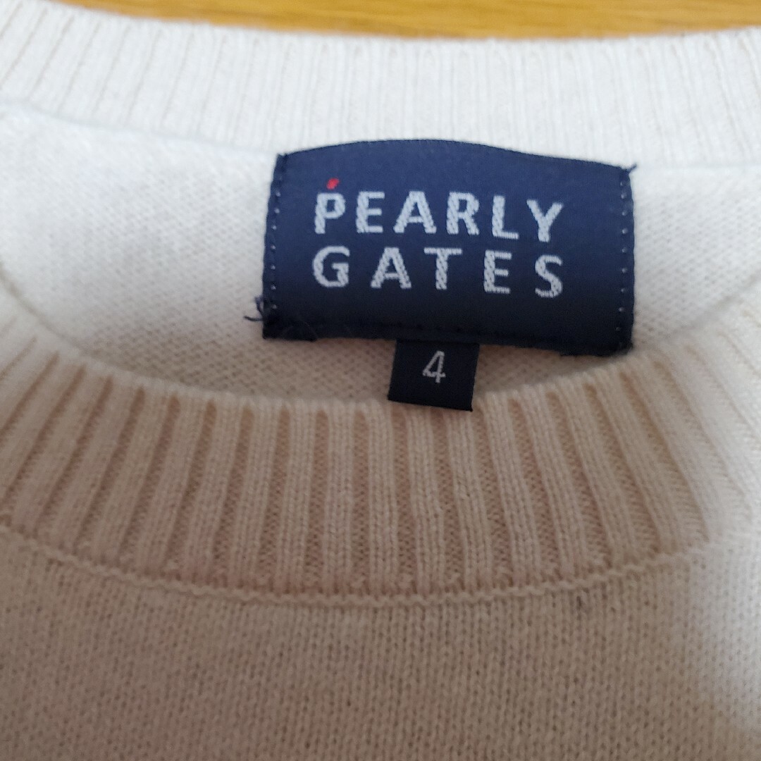 PEARLY GATES - パーリーゲイツ カシミヤニットセーター アイボリー