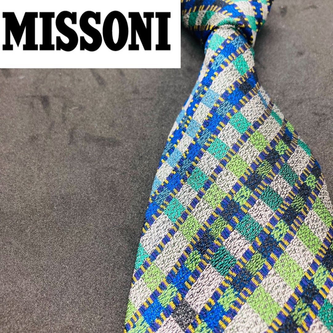 MISSONI(ミッソーニ)の【新品】MISSONI/ミッソーニ　ネクタイ　チェック柄 メンズのファッション小物(ネクタイ)の商品写真