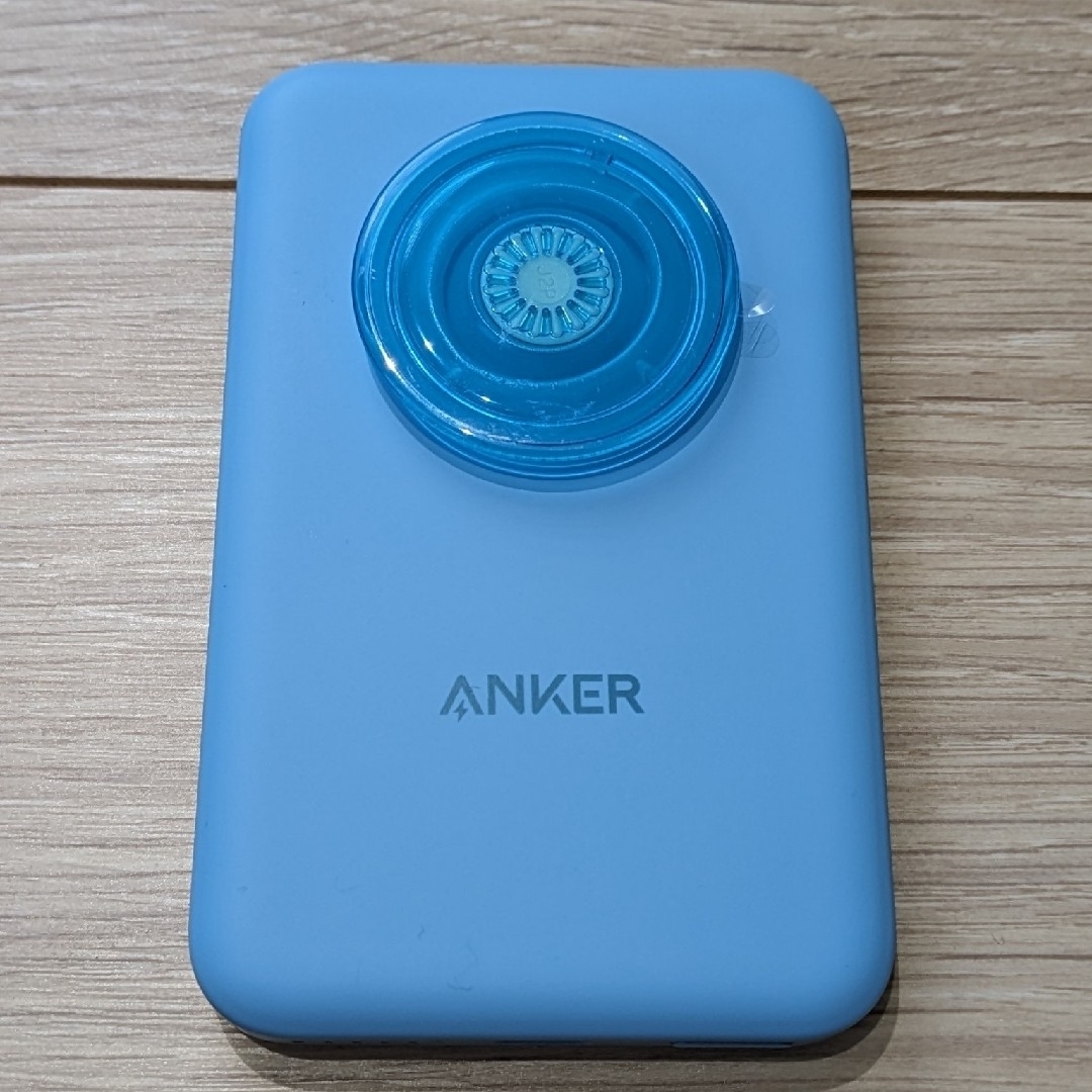 Anker(アンカー)のAnker 622 Magnetic Battery ブルー スマホ/家電/カメラのスマートフォン/携帯電話(バッテリー/充電器)の商品写真
