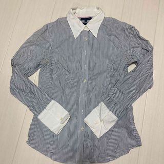 トミーヒルフィガー(TOMMY HILFIGER)のTOMMY HILFIGER    ストライプシャツ　サイズ4(シャツ/ブラウス(長袖/七分))