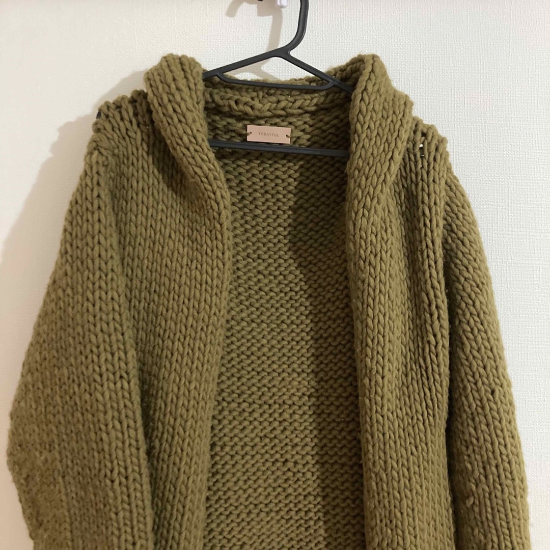 TODAYFUL◇ほぼ新品◇ハンドニットロングカーディガン-