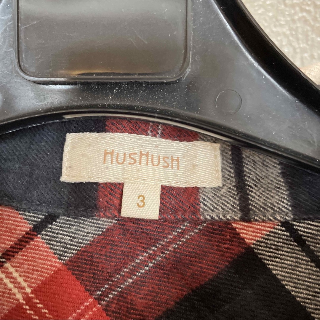 HusHush(ハッシュアッシュ)の【HUSHUSH】ネルシャツ 3(L) レディースのトップス(シャツ/ブラウス(長袖/七分))の商品写真