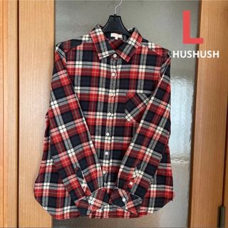 ハッシュアッシュ(HusHush)の【HUSHUSH】ネルシャツ 3(L)(シャツ/ブラウス(長袖/七分))