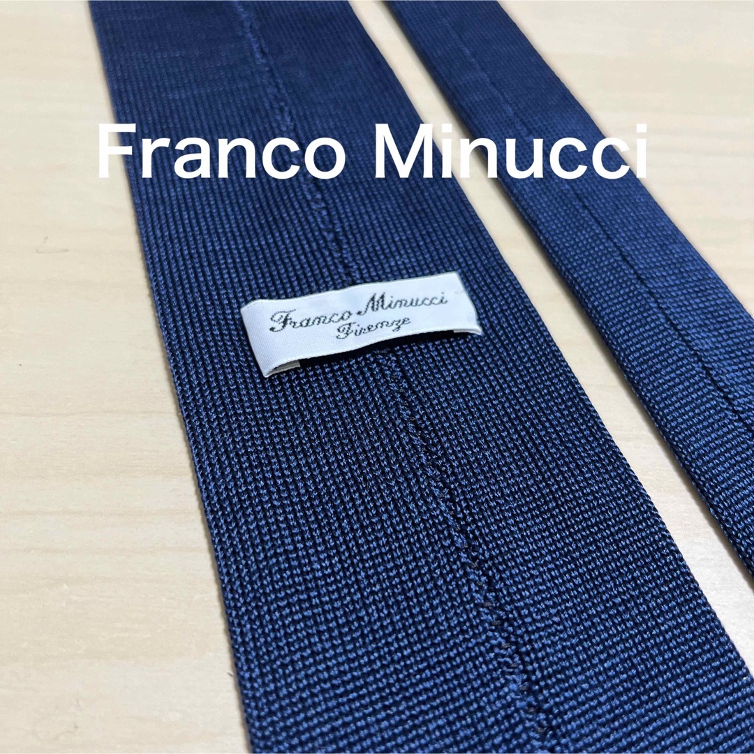 【極美品】Franco Minucci フランコミヌッチ ネイビー ニットタイ | フリマアプリ ラクマ