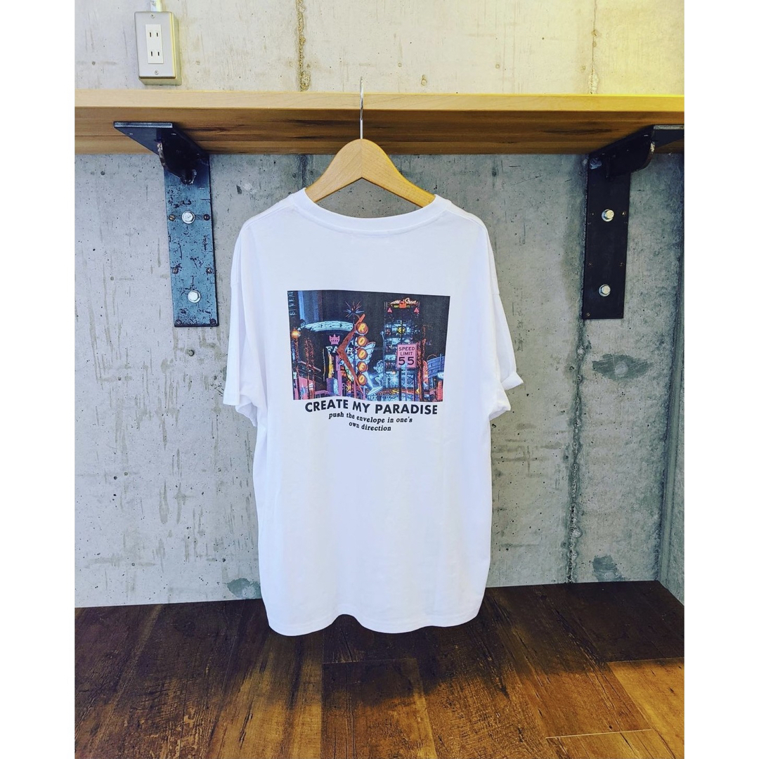 RODEO CROWNS WIDE BOWL(ロデオクラウンズワイドボウル)の【WEB限定】RODEO CROWNS アソートPHOTO Tシャツ ホワイト レディースのトップス(Tシャツ(半袖/袖なし))の商品写真