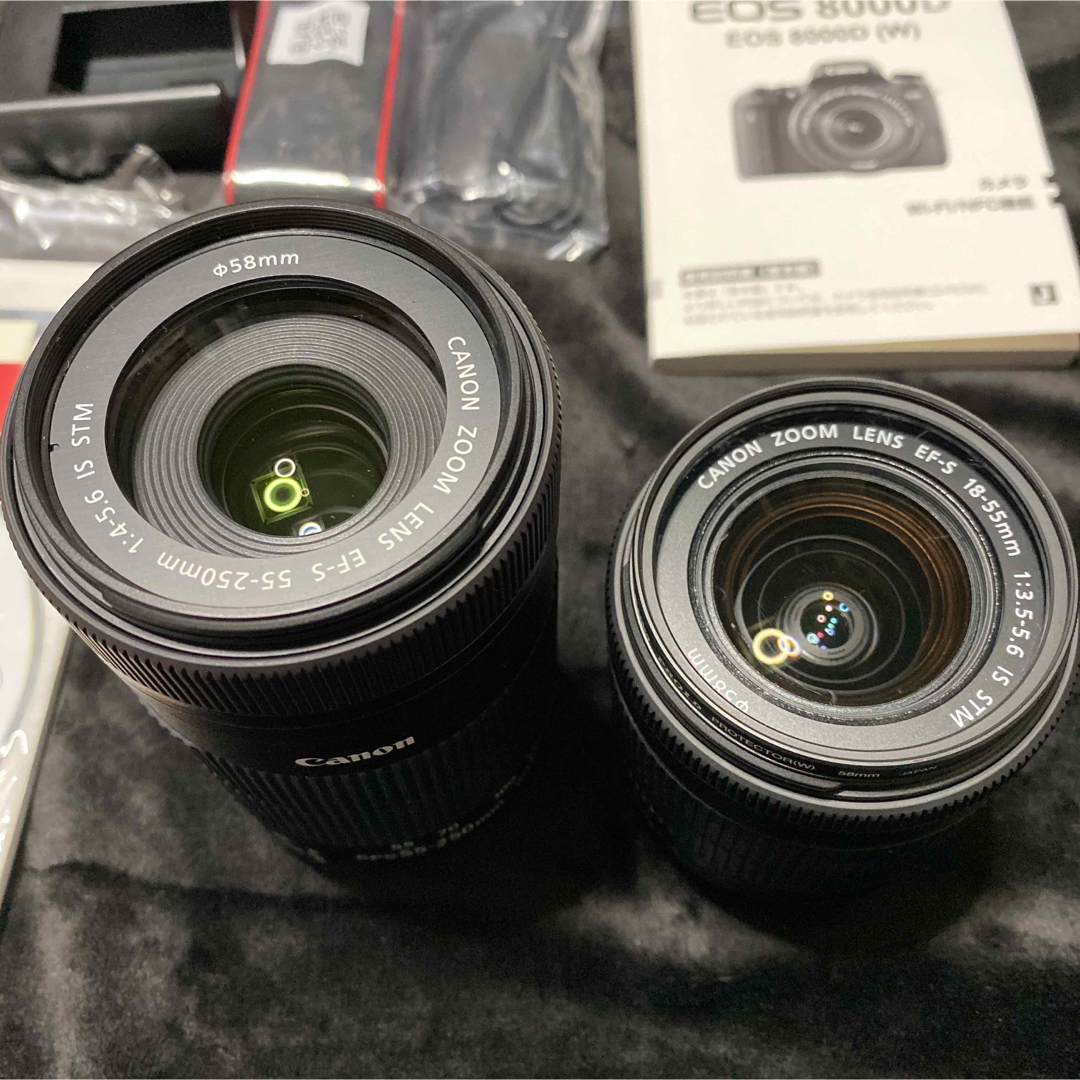 Canon - 美品 Canon キャノン EOS 8000D ダブルズームキット 本体