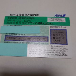 エーエヌエー(ゼンニッポンクウユ)(ANA(全日本空輸))の[匿名配送]ANA 全日空　株主優待券１枚(航空券)