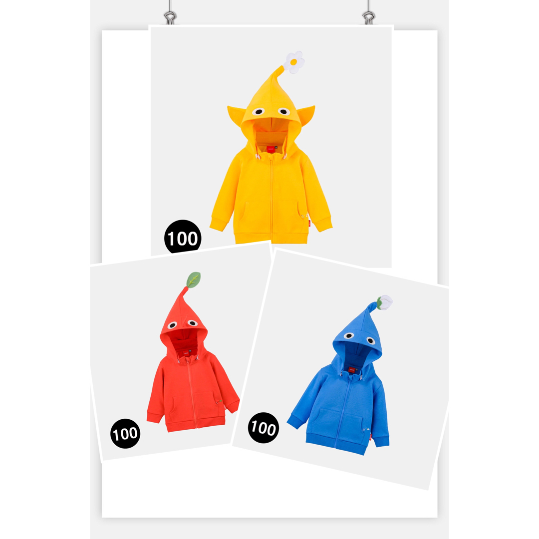 PIKMIN パーカー 赤 青 黄 3カラーセット ピクミンパーカー 新品