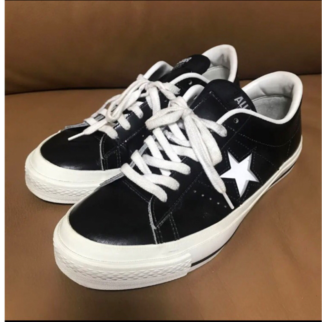 25 良品 converse コンバース ワンスター 黒 白 1C045