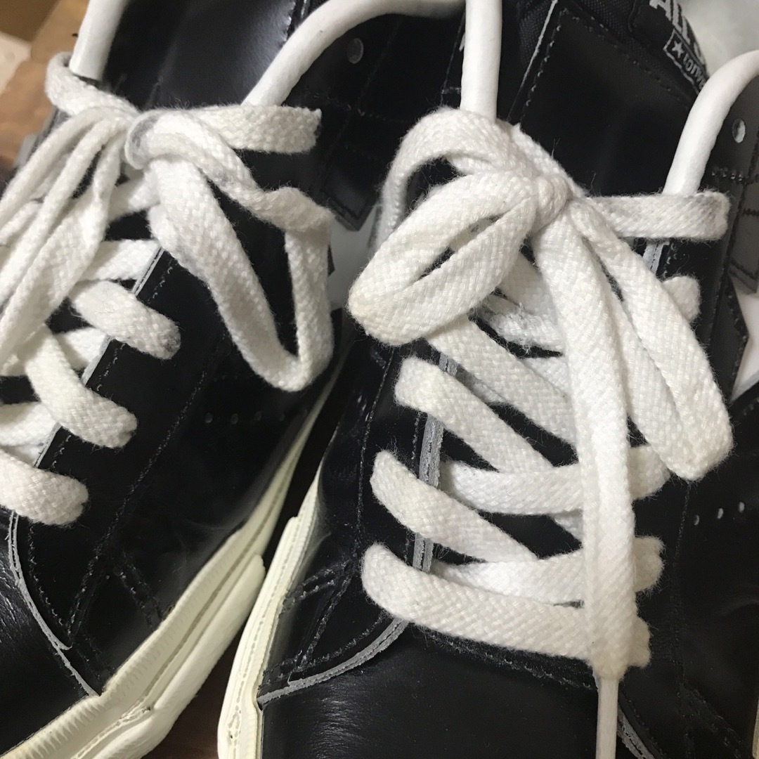 25 良品 converse コンバース ワンスター 黒 白 1C045