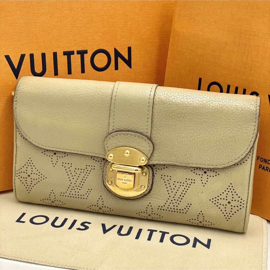 LOUIS VUITTON - LOUIS VUITTON 長財布 マヒナ ポルトフォイユ イリス