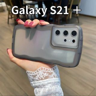 GalaxyS21+　ウェーブ　うねうね　スマホケース　アンドロイド　クリア(Androidケース)