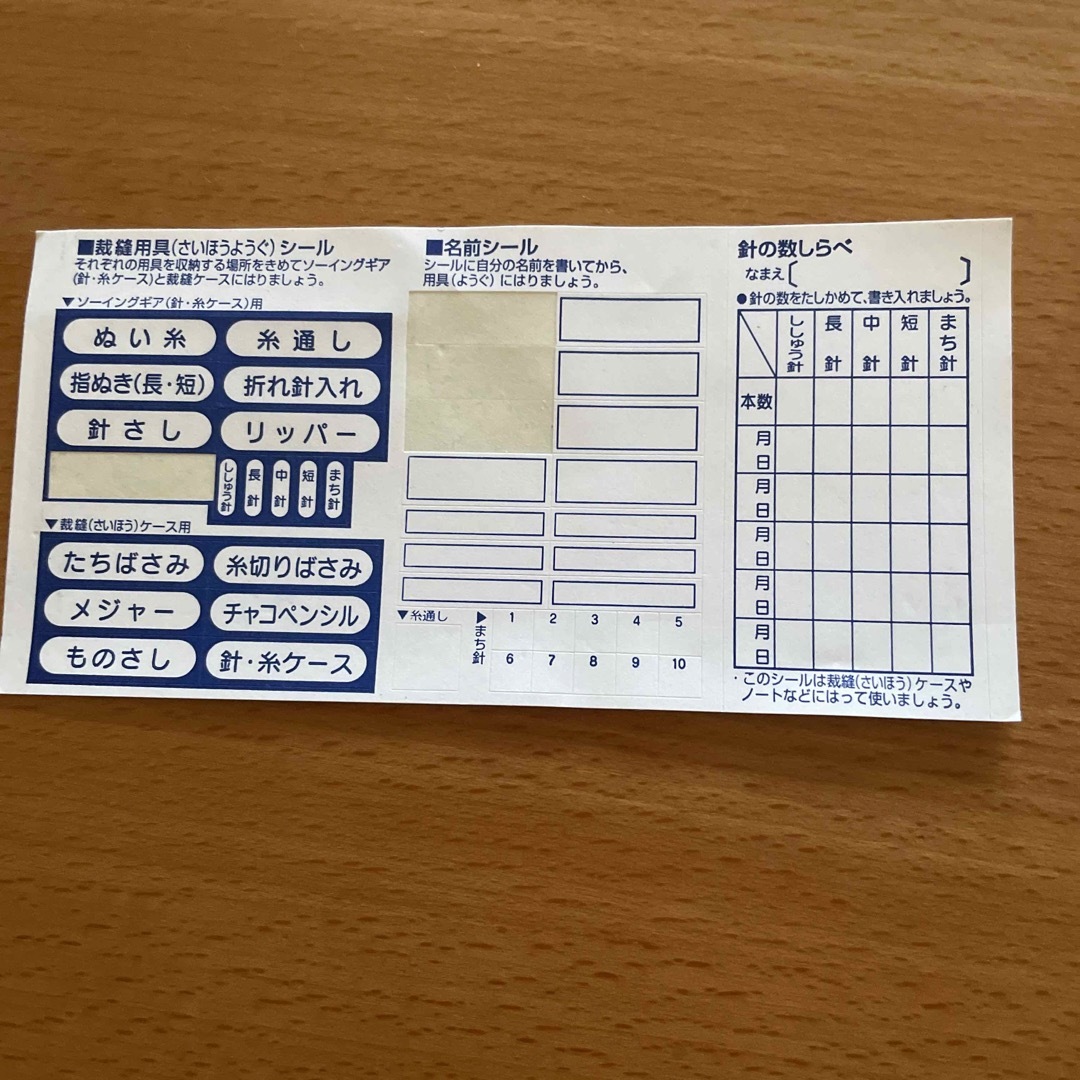 裁縫セット その他のその他(その他)の商品写真