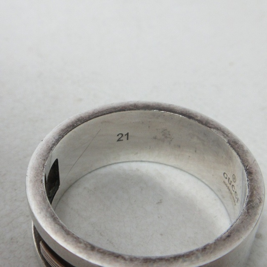Gucci(グッチ)のグッチ ブランデッドG リング 指輪 シルバー925 シルバー色 21号 メンズのアクセサリー(リング(指輪))の商品写真