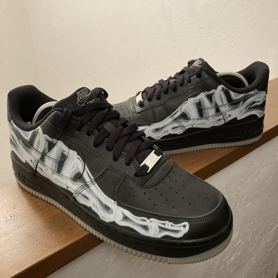 nike air force 1 low black skeleton