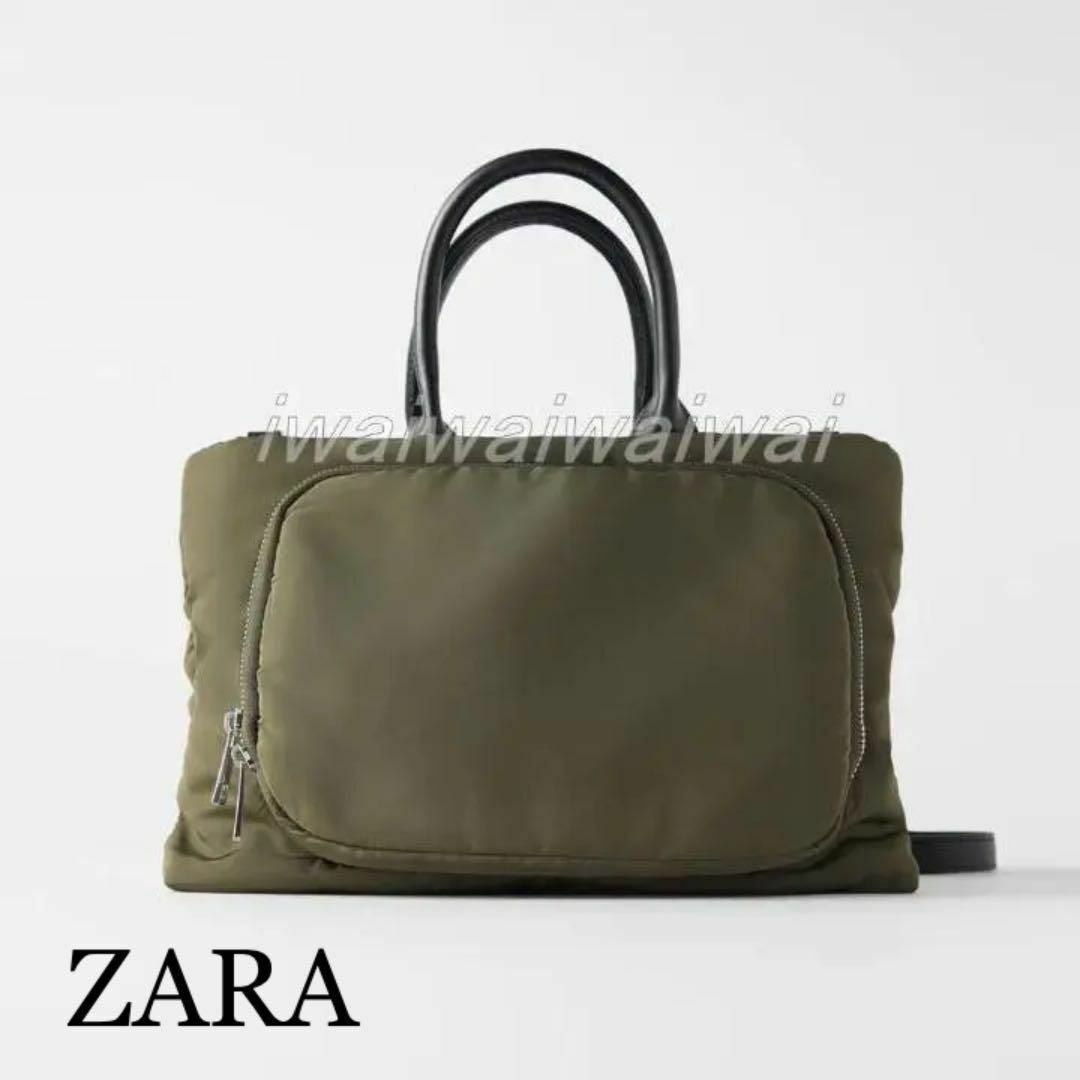 ZARA(ザラ)の新品 完売品 ZARA ナイロン 素材 ショルダー バッグ レディースのバッグ(ショルダーバッグ)の商品写真