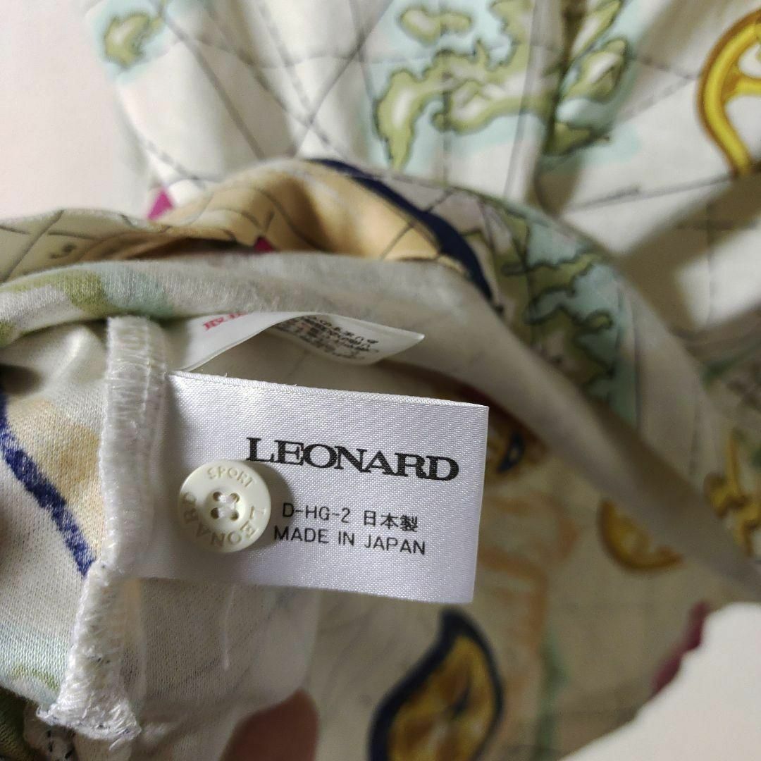 《極美品》LEONARD　レオナール 花柄 ポロシャツ　長袖