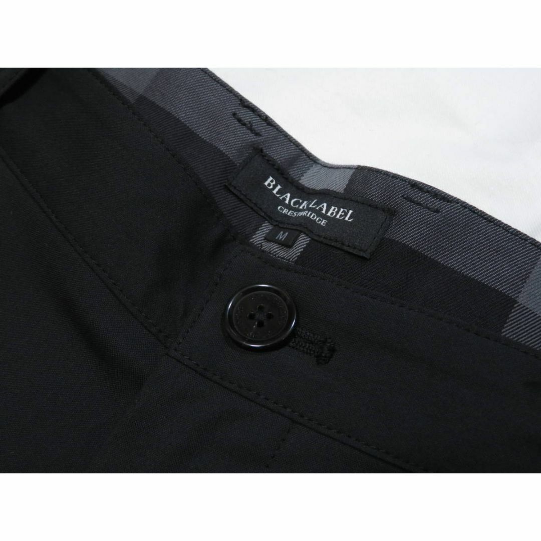BLACK LABEL CRESTBRIDGE(ブラックレーベルクレストブリッジ)のブラックレーベル クレストブリッジ　黒のショートパンツ Mサイズ  メンズのパンツ(ショートパンツ)の商品写真