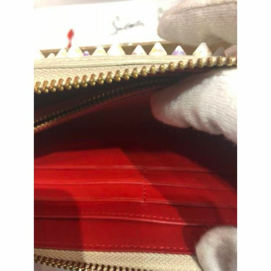 Christian Louboutin - 美品 クリスチャンルブタン 長財布 オーロラ 白
