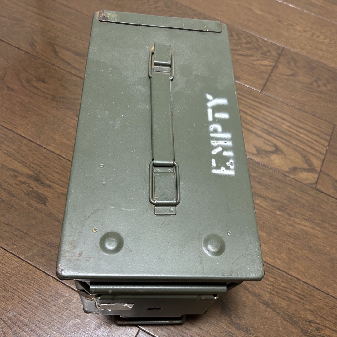 MILITARY(ミリタリー)の実物 USED 米軍 50 CAL AMMO CAN アンモボックス エンタメ/ホビーのミリタリー(個人装備)の商品写真