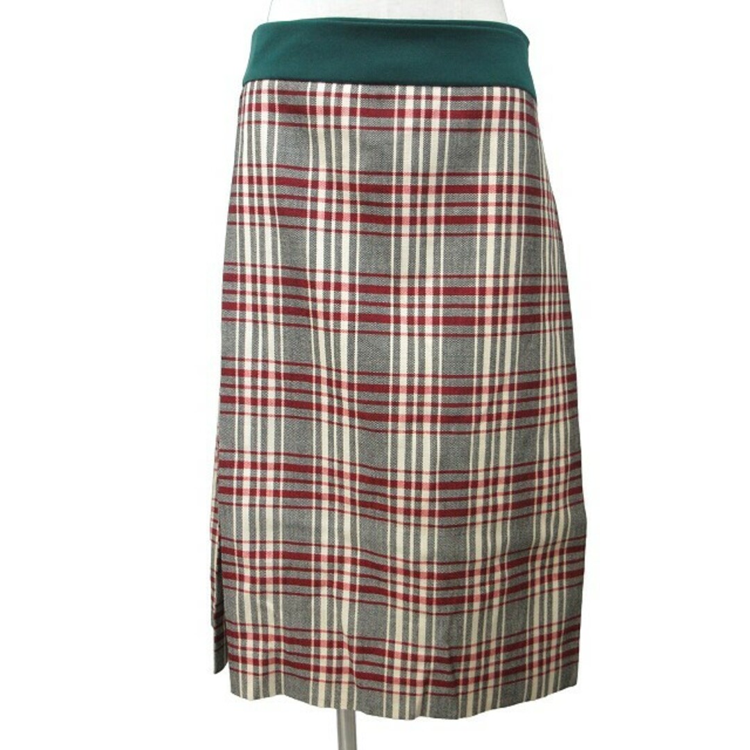 Drawer(ドゥロワー)のドゥロワー 美品 近年 クラッププリーツスカート フレアスカート M IBO44 レディースのスカート(ひざ丈スカート)の商品写真