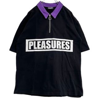 プレジャー(PLEASURES)のPLEASURES プレジャー ハーフジップ ポロシャツ 古着(ポロシャツ)