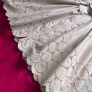 【良品】M'S GRACY ロングトレンチコート 襟 ベルト ベージュ 38