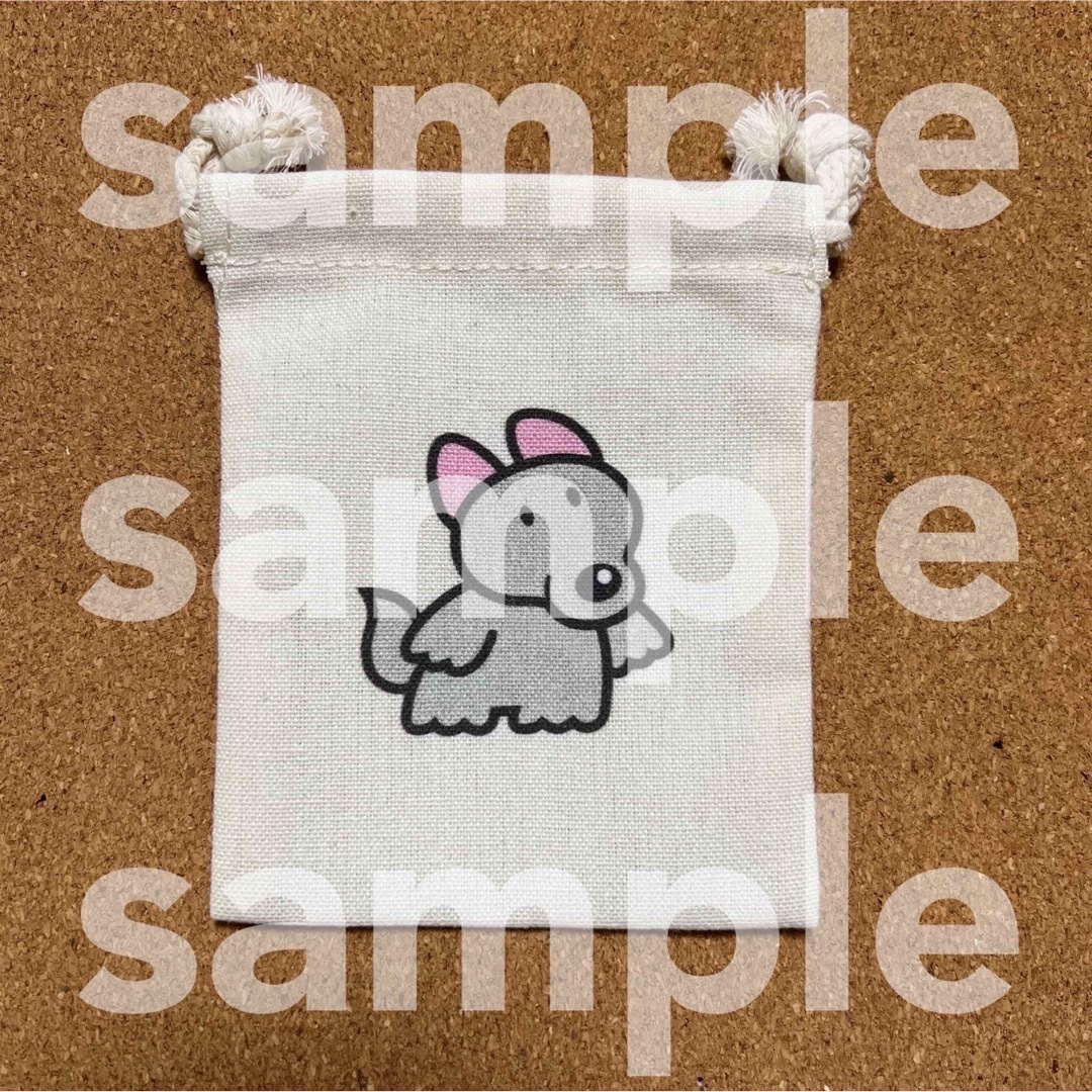 ギンビス(ギンビス)のたべっ子どうぶつランド ランダム 巾着 オオカミ エンタメ/ホビーのおもちゃ/ぬいぐるみ(キャラクターグッズ)の商品写真