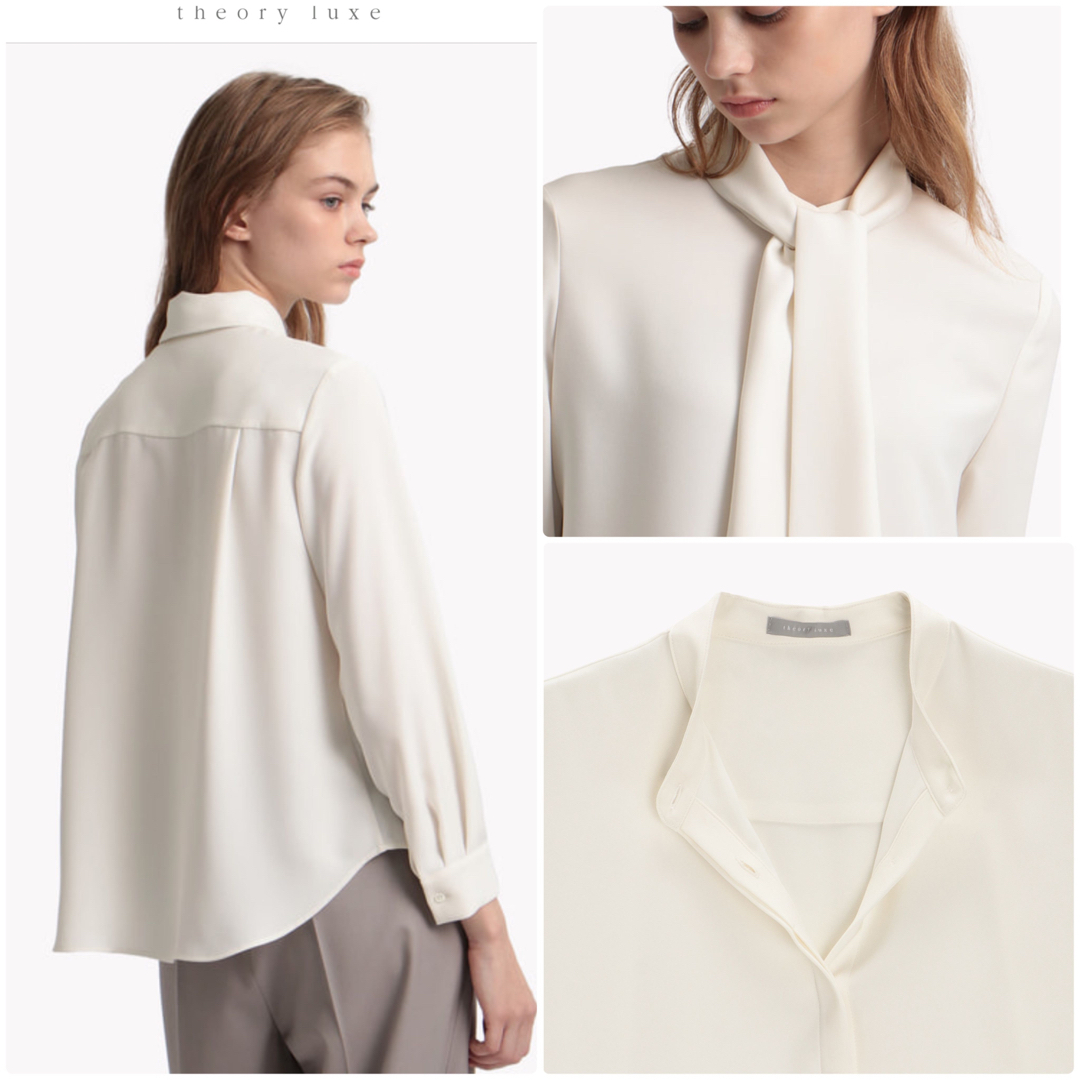 Theory luxe - theory luxe 22SS 2way ボウタイブラウス Marvine Theory luxe - theory luxe 22SS 2way ボウタイブラウス Marvine