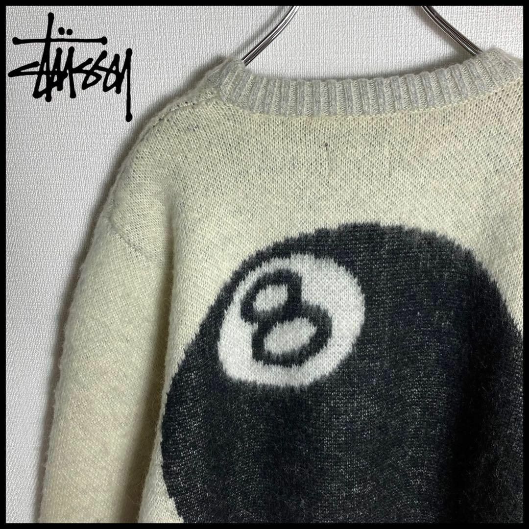 STUSSY SWEATERステューシーニットセーターLサイズブラック