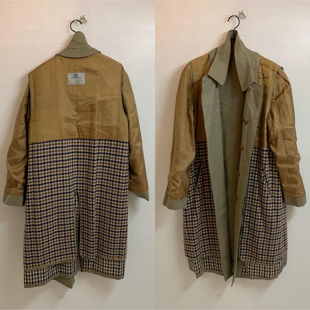 Aquascutum VINTAGE ENGLAND製 バルマカーンコート L位