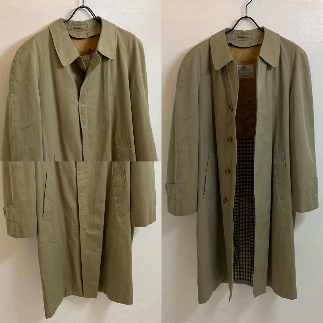 Aquascutum VINTAGE ENGLAND製 バルマカーンコート L位