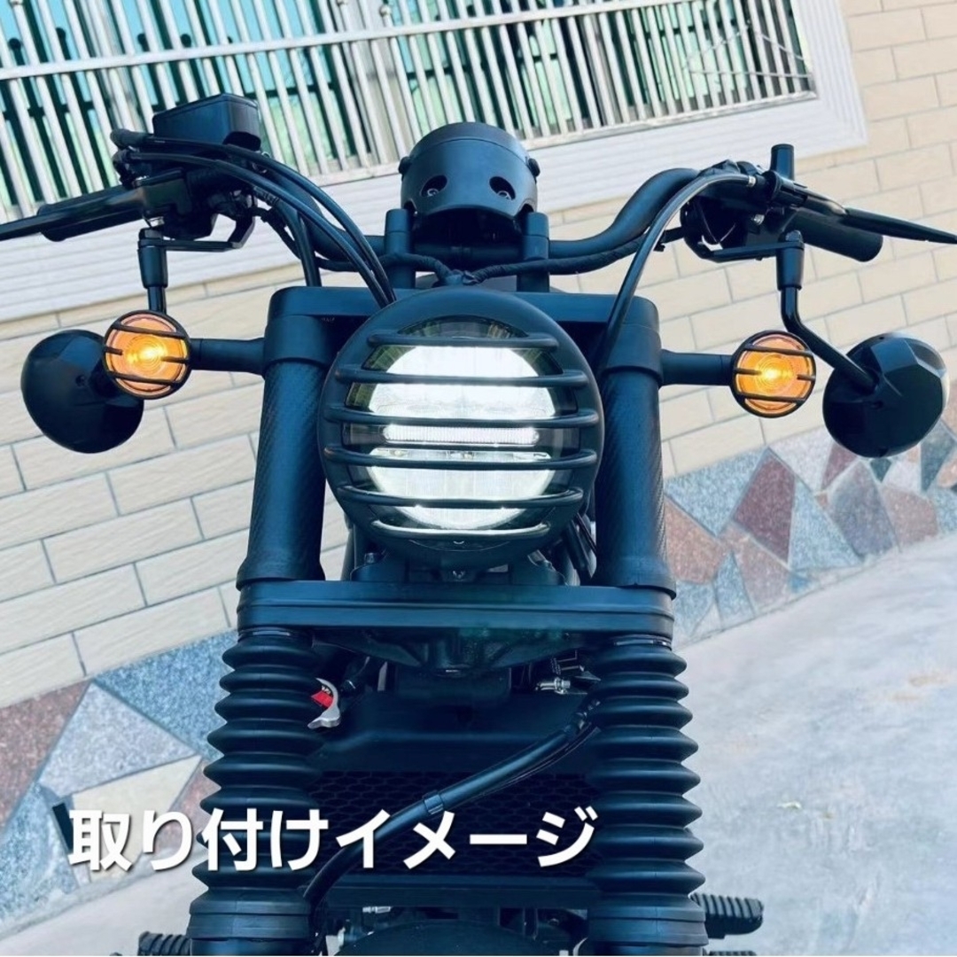 ホンダ(ホンダ)のレブル250 500 アンダーミラーキット ミラーホール用ボルト付 ブラック仕様 自動車/バイクのバイク(パーツ)の商品写真