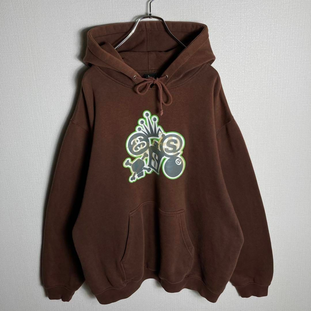 STUSSY - 【希少XLサイズ】ステューシー ビッグプリント入り人気カラー