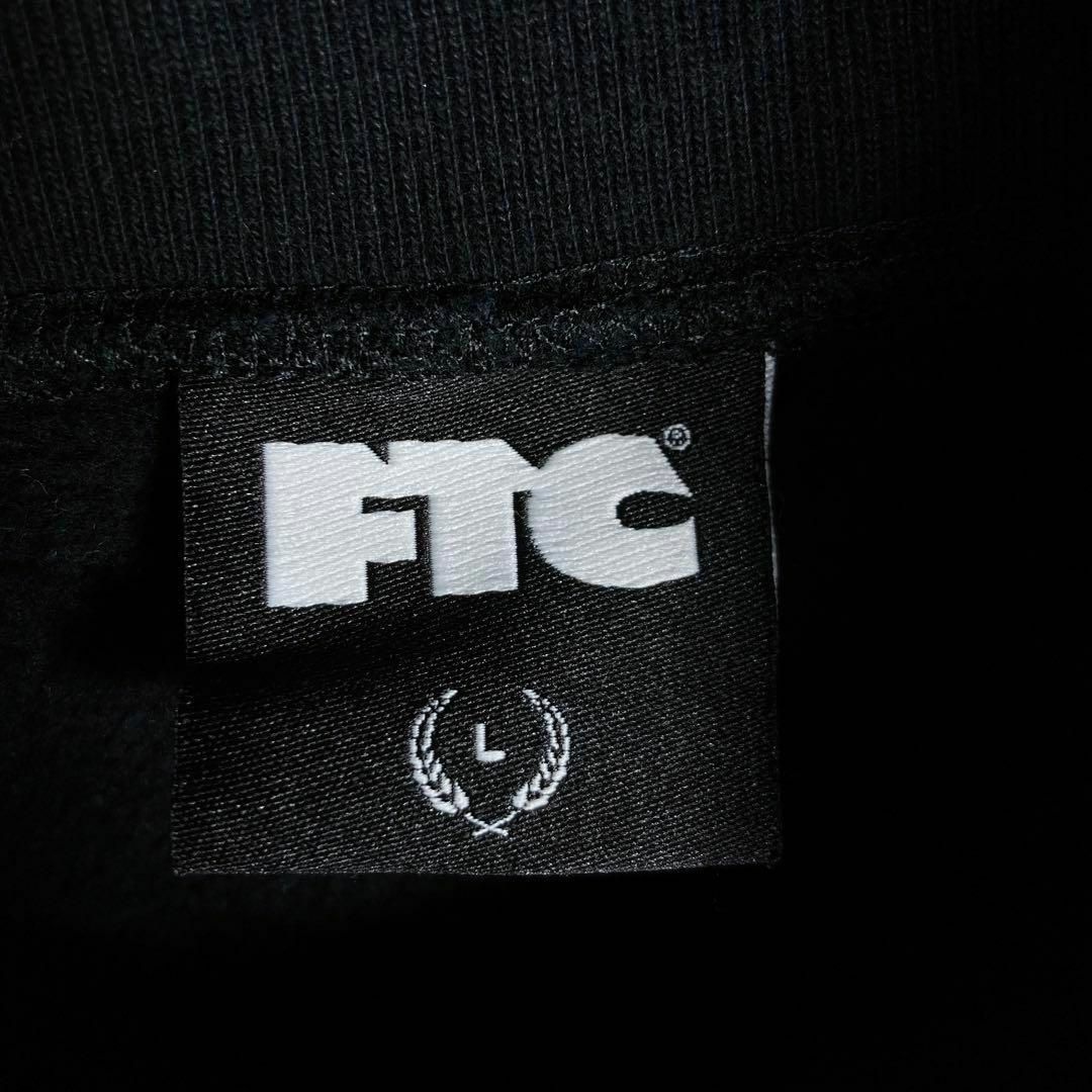 【美品】FTC　ビッグ刺繍ロゴ入り定番カラーパーカー　即完売モデル　人気Lサイズ